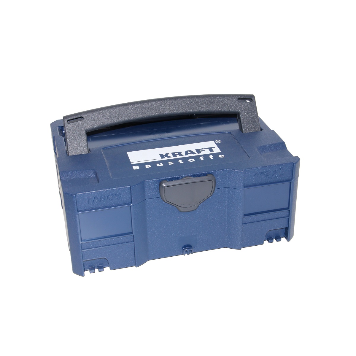 Tanos Systainer T-Loc II light grey KRAFT w. lid print sapphire blue/anthracite