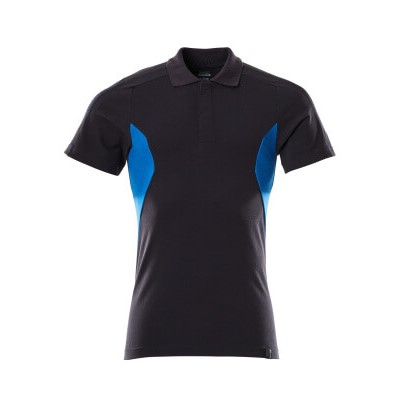 MASCOT® ACCELERATE Polo-Shirt schwarzblau/azurblau - Gr. M ONE