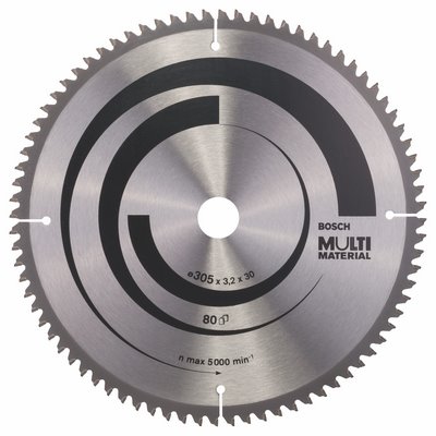 Bosch circular saw blade Multi Material 305x30x3.2mm 80 teeth