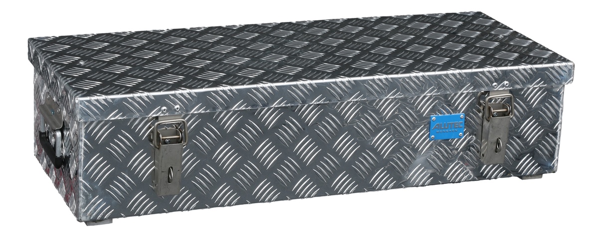 Alutec aluminium chequer plate box R46 822x325x210mm - 41046