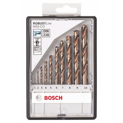 Bosch metal drill bit set HSS-CO Robust Line 10 pcs.
