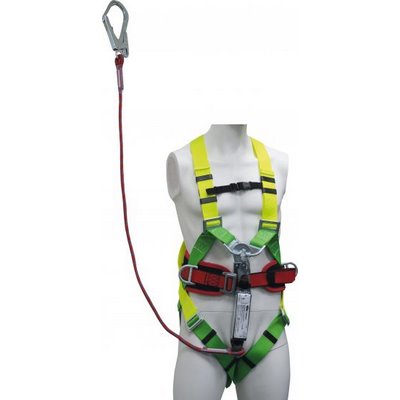 Triuso fall protection set for lifting platforms