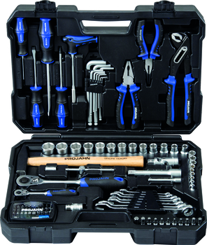 PROJAHN proficraft Werkzeugkoffer 1/4" + 1/2" 98-tlg.