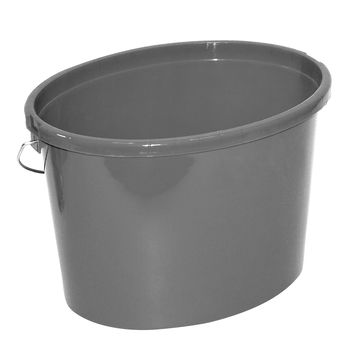 Nespoli Farbeimer Kunststoff oval grau 12l Reycling-Material