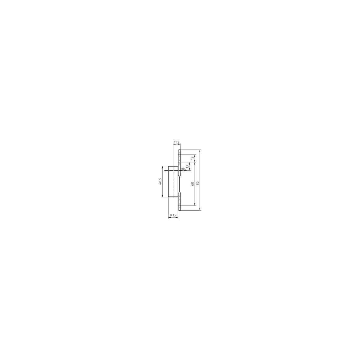 SimonsWerk Variant frame part V 8000 WF ASR nickel-plated for retrofitting