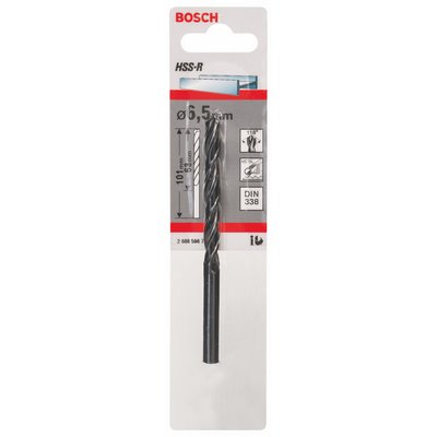Bosch metal drill HSS-R DIN362 6.5x63x101mm