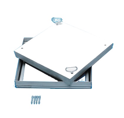 Manhole cover w. select. OF KL. B LW 80x80cm outside 92x92cm BH=9cm