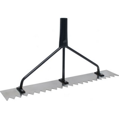 Triuso aluminium distributor flat serrated 600x90mm nozzle 32mm serration 2.5cm