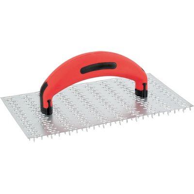 Triuso fine plaster scraper 245x130mm tooth length 7.5mm for mineral plaster