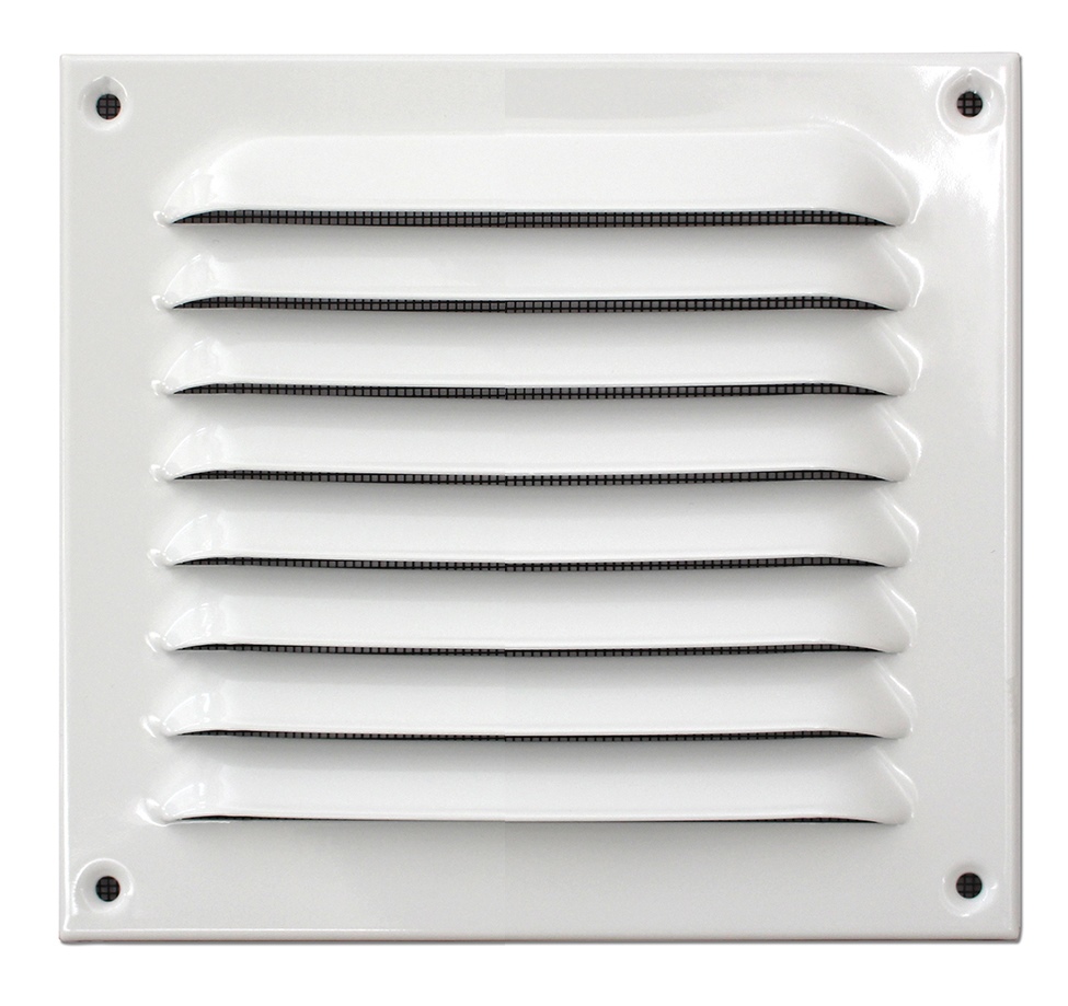 Upmann weather protection grille aluminium 15x15 m. Fly wire white - 54610
