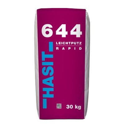 Hasit 644 Lightweight plaster rapid 0-1.5mm 30kg Lime-cement lightweight machine plaster