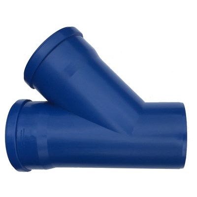 Anger UltraSolid odgałęzienie deszczowe DN 160/160 45° Kolor NIEBIESKI