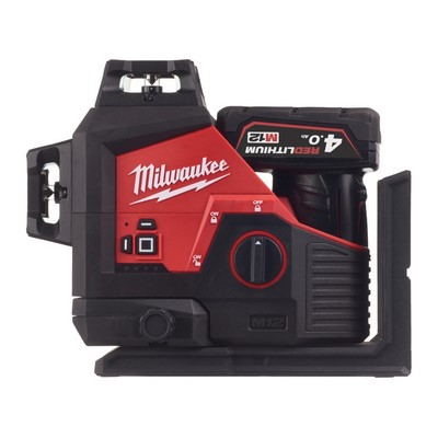 Milwaukee M12™ 3 x 360° cross line laser M12 3PL-401C incl. battery + charger