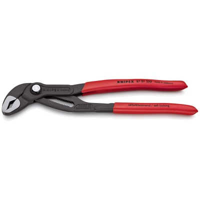 KNIPEX Cobra® high-tech water pump pliers 250mm polished grey atrament. - 87 01 250