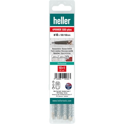 Heller Hammerb. 4Power SDS-plus Ø6x100x160mm 11 sztuk w opakowaniu