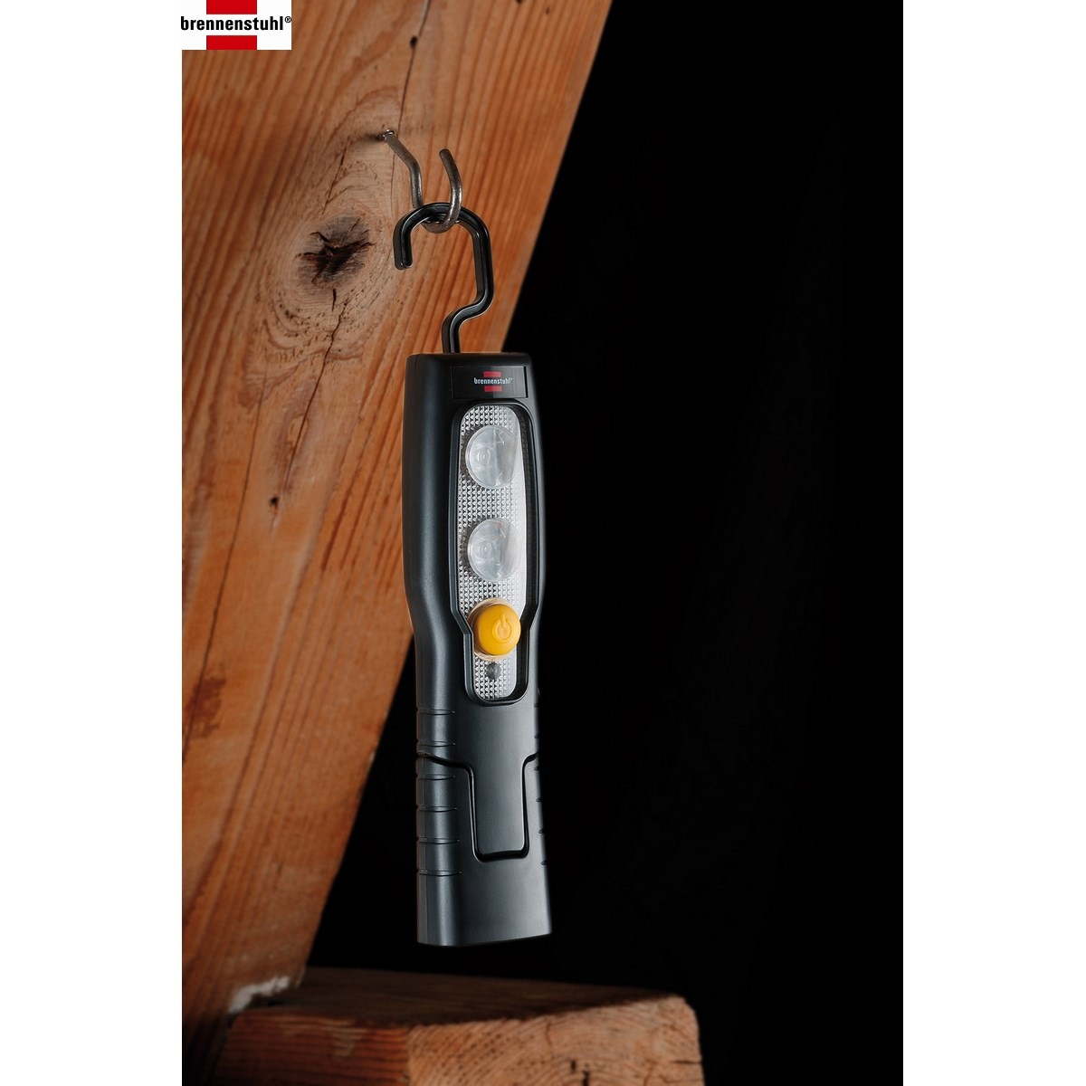 BS hand lamp battery 2+3 LED bendable w. magnet and hook