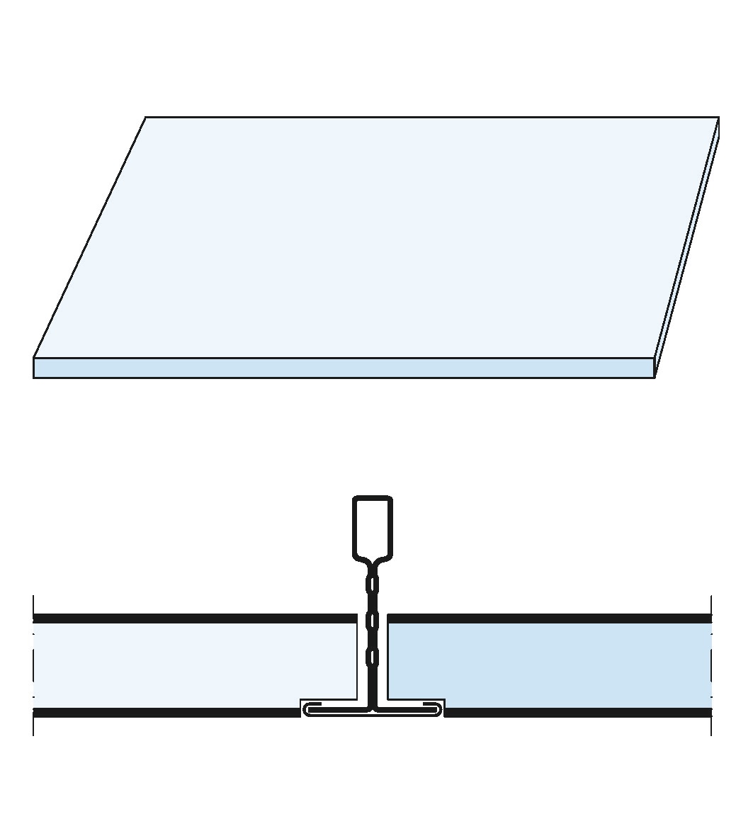 Knauf Plaza Regula S15/24 12.5mm 625x625mm white lacquered edge A