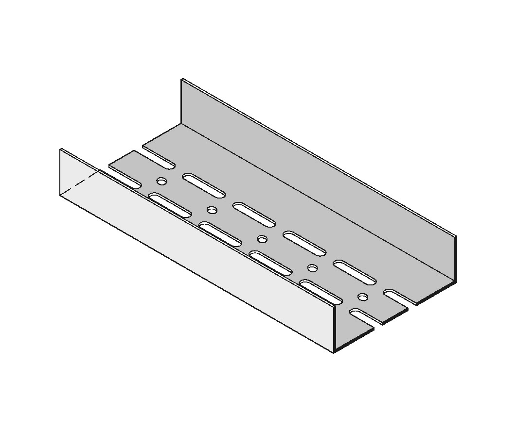 Knauf UA slot 125x40x2mm 5000mm with double-row perforation