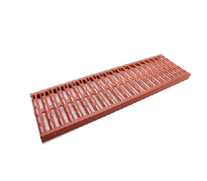 LEH PB Safety grating 250x3000mm brick red