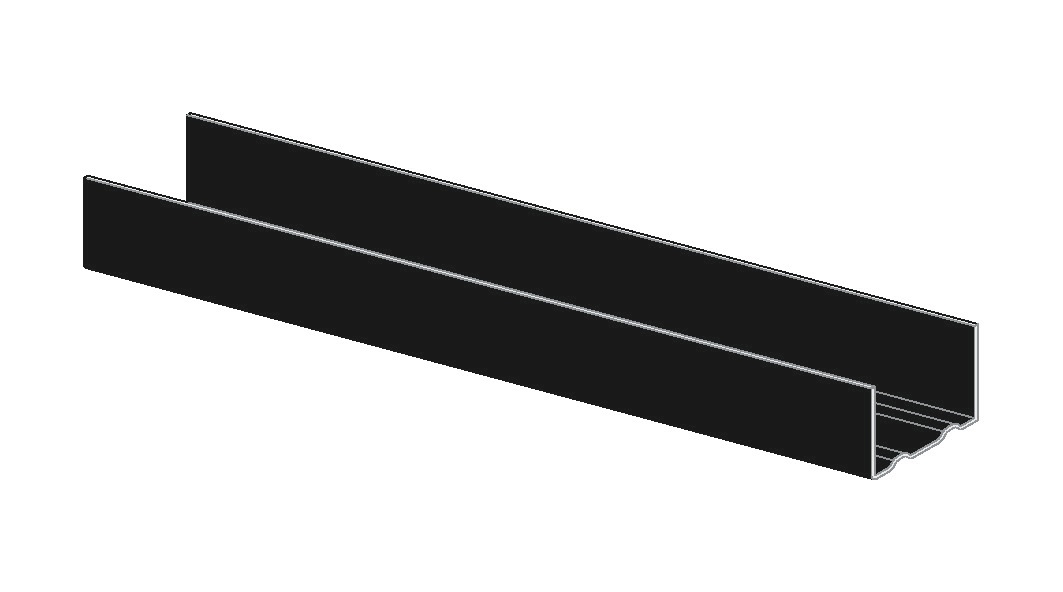 Knauf UW-Profil C3 schwarz 50x40x06mm 4000mm