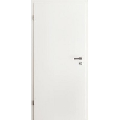 HHZ Türblatt weiß RSP eckig 1985x735 L vn silberfarbige Beschläge