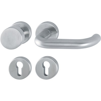 Hoppe Paris escutcheon set PZ version stainless steel