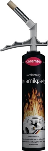 Highly soluble ceramic paste white 200 ml CARAMBA brush tin