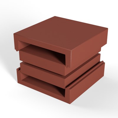 ZZ-Box BDS 200x100x200mm, w tym 2 x półpłaszcz, 2 x wkładka
