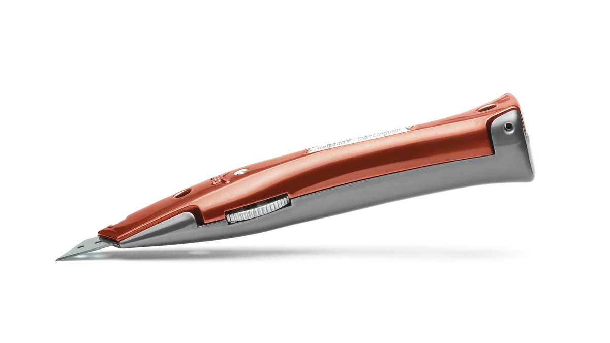 Nóż uniwersalny Delphin®-03 Style Edition Candy Black-Red z plastikową pochwą