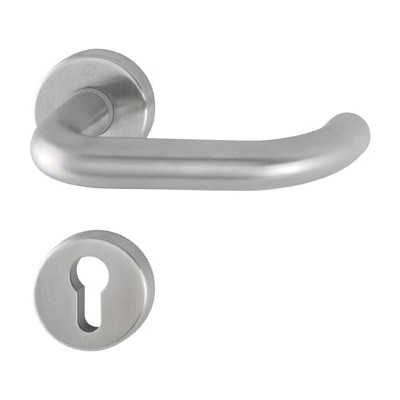Hoppe FS lever handle set Paris Rosettes PZ version stainless steel
