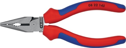 KNIPEX Szczypce uniwersalne 145 mm polerowane, czarne, atramentowane - 08 22 145