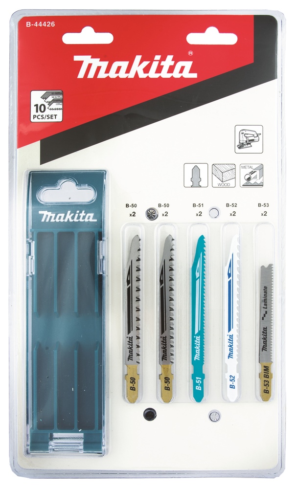 Makita jigsaw blade assortment B 10 pcs - B-44426