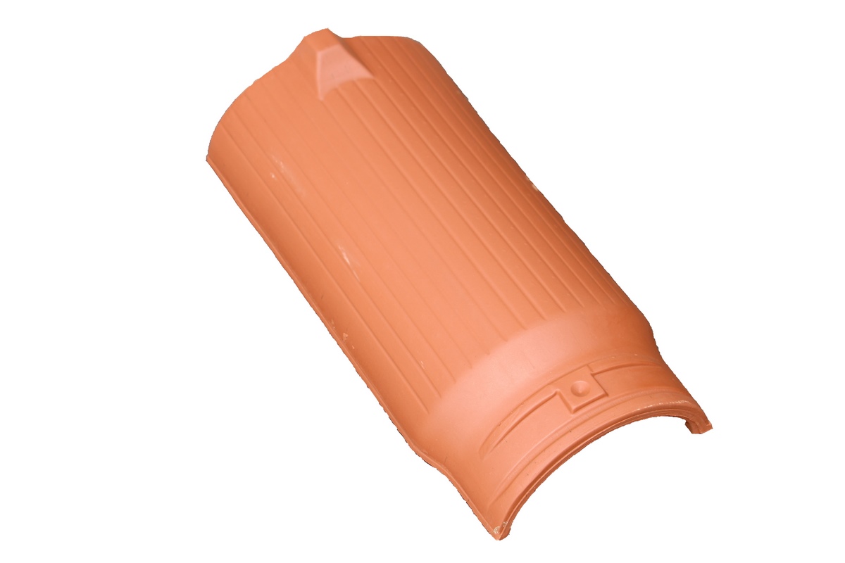 CRE ridge tile type BMZ Nuance red engobed ROG