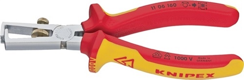KNIPEX Wire stripper 160mm VDE w. Opening spring universal chrome plated