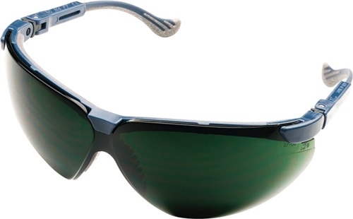 Schweißerbrille XC EN 166.EN 169 PC IR5 Rahmen blau. Scheibe grün HONEYWELL