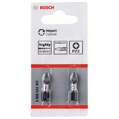 Bosch PRO Pozidriv Impact Bit PZ2 25mm 2-teilig - 2 608 522 401