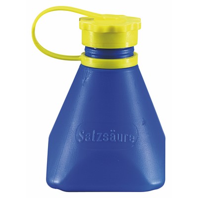 Freund hydrochloric acid bottle blue