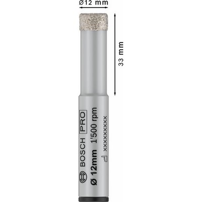 Bosch PRO Ceramic dry drill bit 12 x 33 x 13 mm - 2 608 599 057