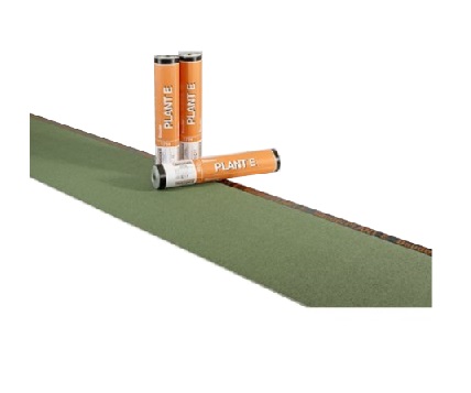 BauderPLANT E green slate/film 1x5m top layer membrane with root protection according to FLL