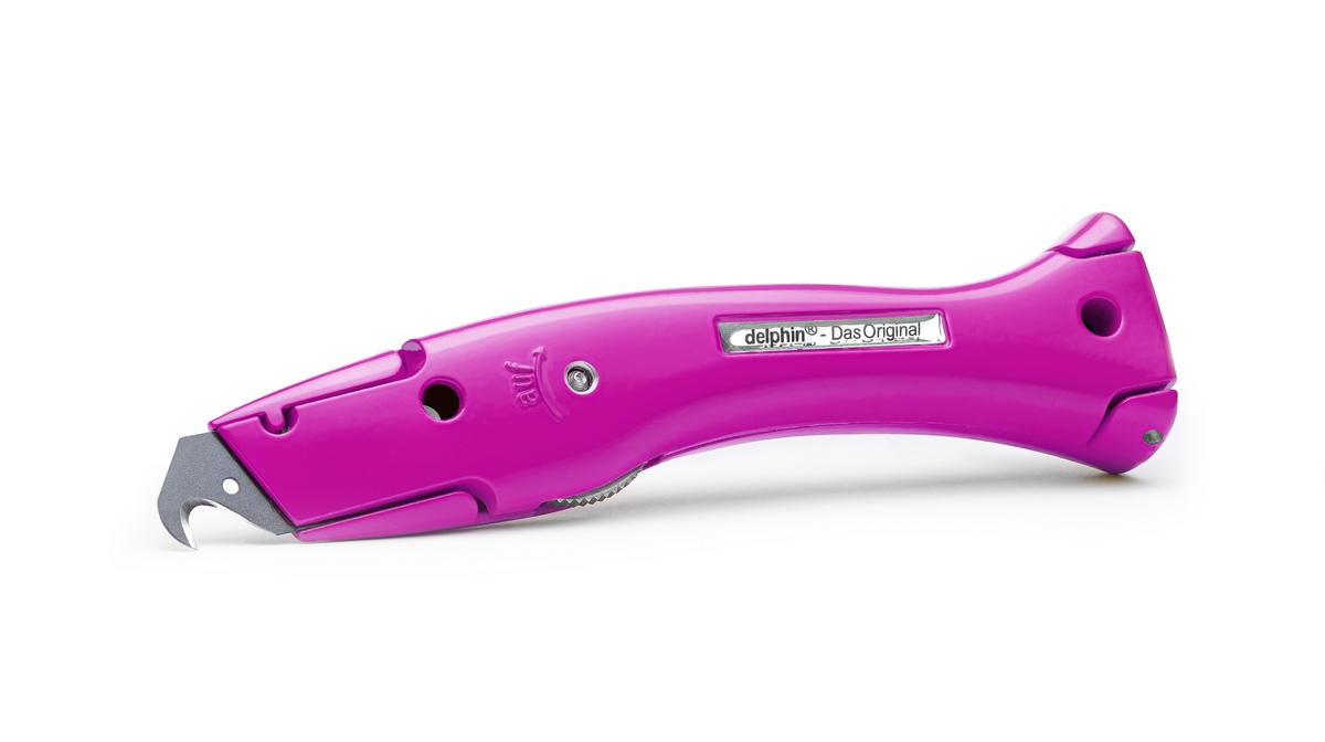 Nóż uniwersalny Delphin®-03 Colour Edition Pink z plastikowym kołczanem