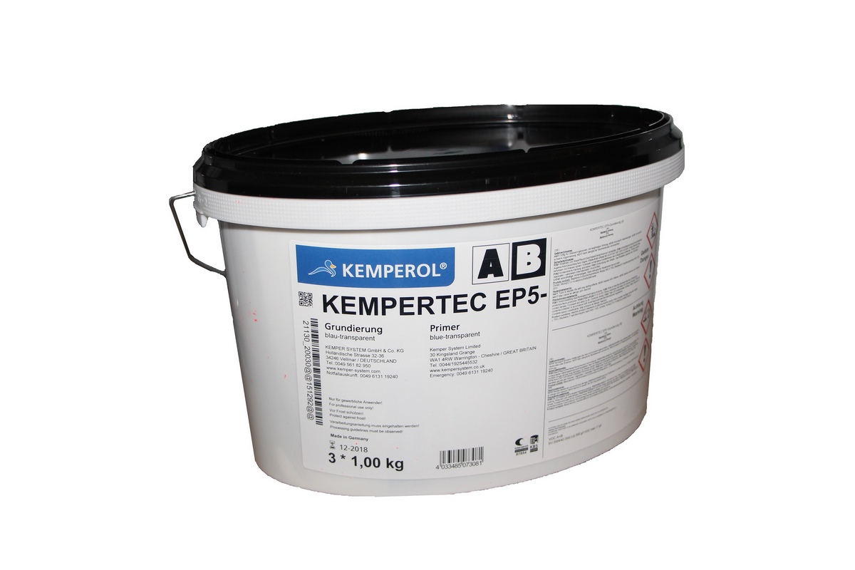 KEMPERTEC® EP5-Grundierung blau 3kg Gebinde (3x 1kg Knetbeutel)