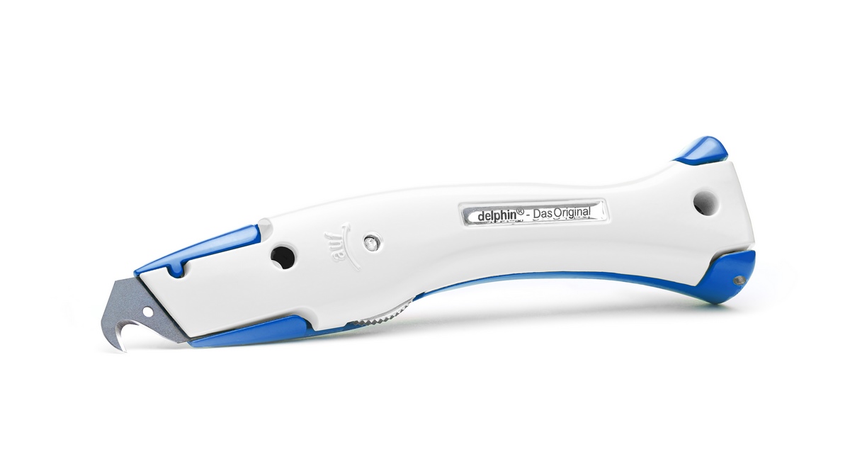 Delphin®-03 Club Edition Blue-White Universal Knife incl. plastic quiver
