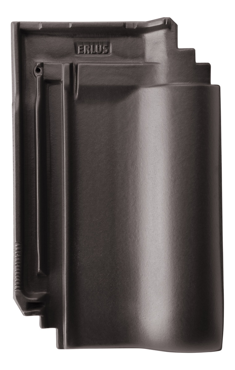 Erlus E58 refurbishment flat roof tile 1st grade anthracite - N