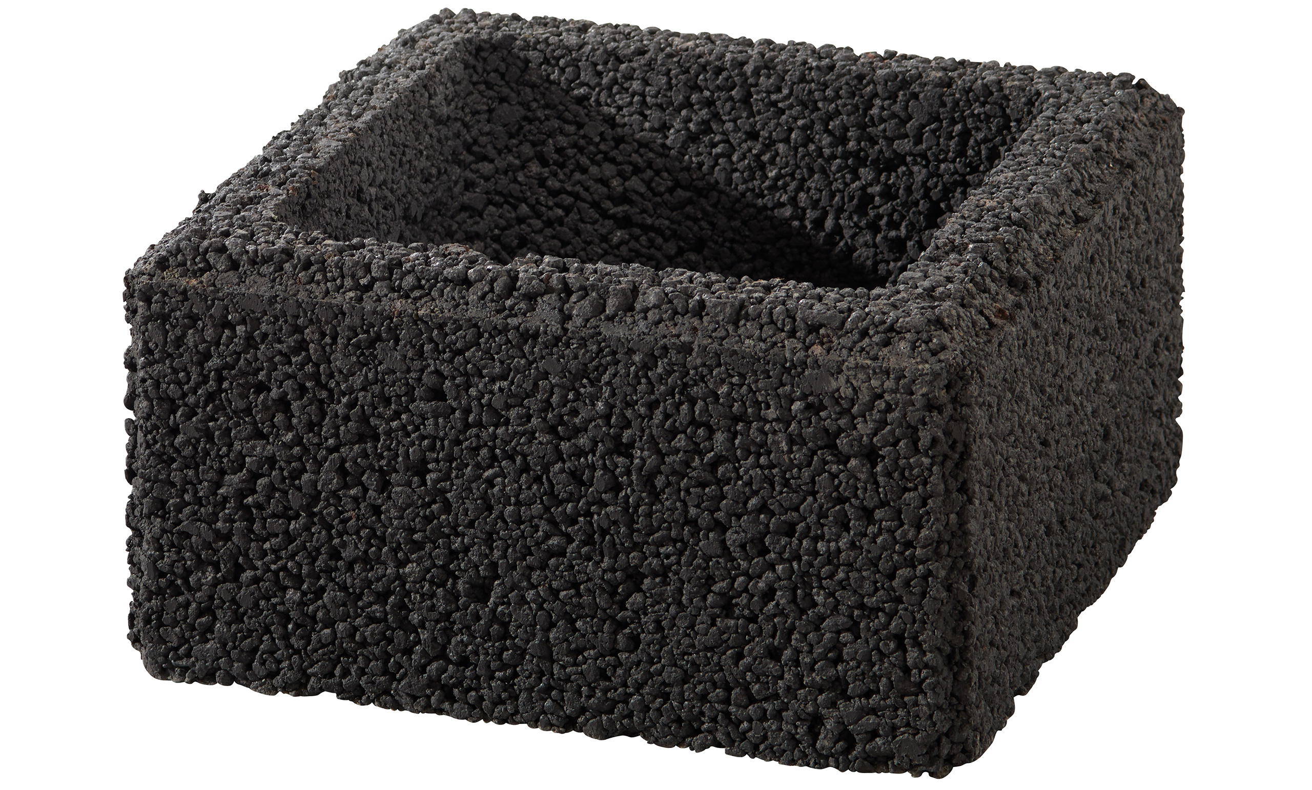 Pillar element Terrano 37.5x37.5x20cm anthracite. pile-spored