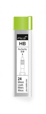 Zestaw wkładów Pica Fine HB Dry 0,9 mm 24 wkłady / opakowanie