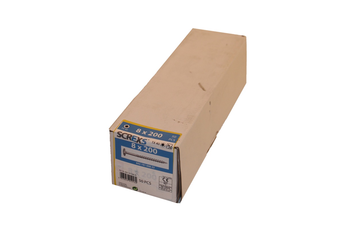 SWG Wkręt do drewna Vz Tx 40 8,0x200 z łbem talerzowym łeb talerzowy - 50 szt.