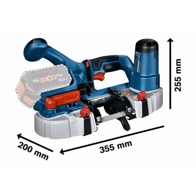 Akumulatorowa piła taśmowa Bosch GCB 18V-63 PROFESSIONAL