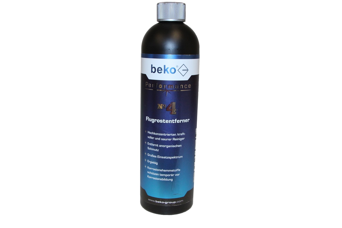 Beko Performance No. 4 rust film remover 750ml bottle