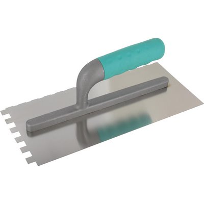 Paca wygładzająca Triuso 28x13cm stal nierdzewna 10x10mm ząbkowane zakrzywione zęby