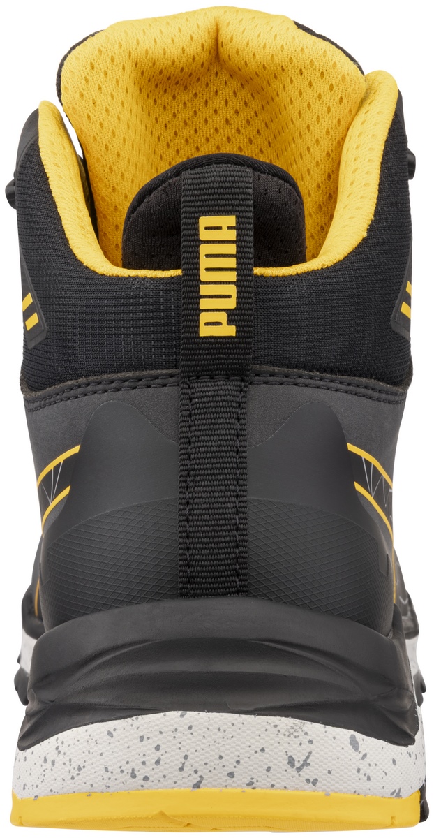 PUMA SAFETY XPLORE MID S3S ESD FO HRO SR Sicherheitsschuh anthrazit/gelb Gr. 40